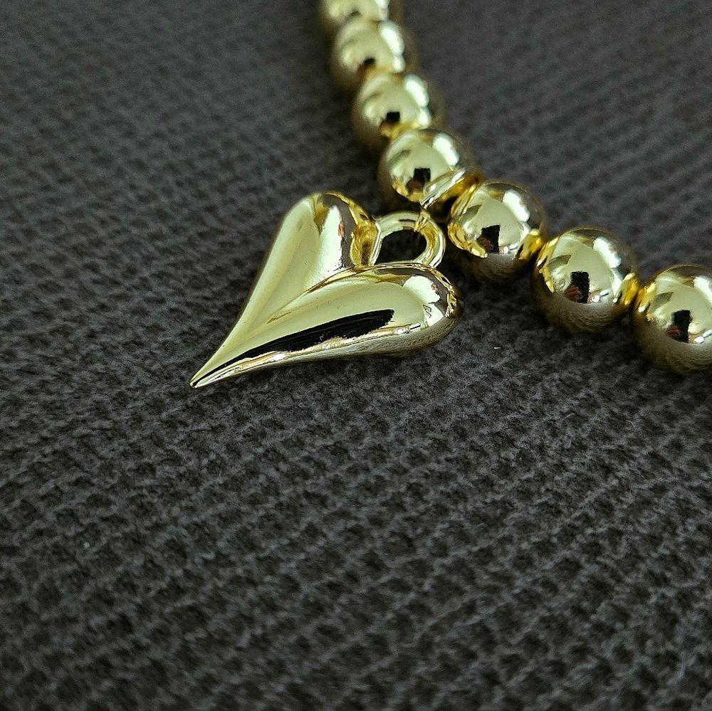Gemelli👭 Gold💛 "Gianna" Happy😃 Heart❤️ Adjustable Necklace - NWT - Picture 9 of 15